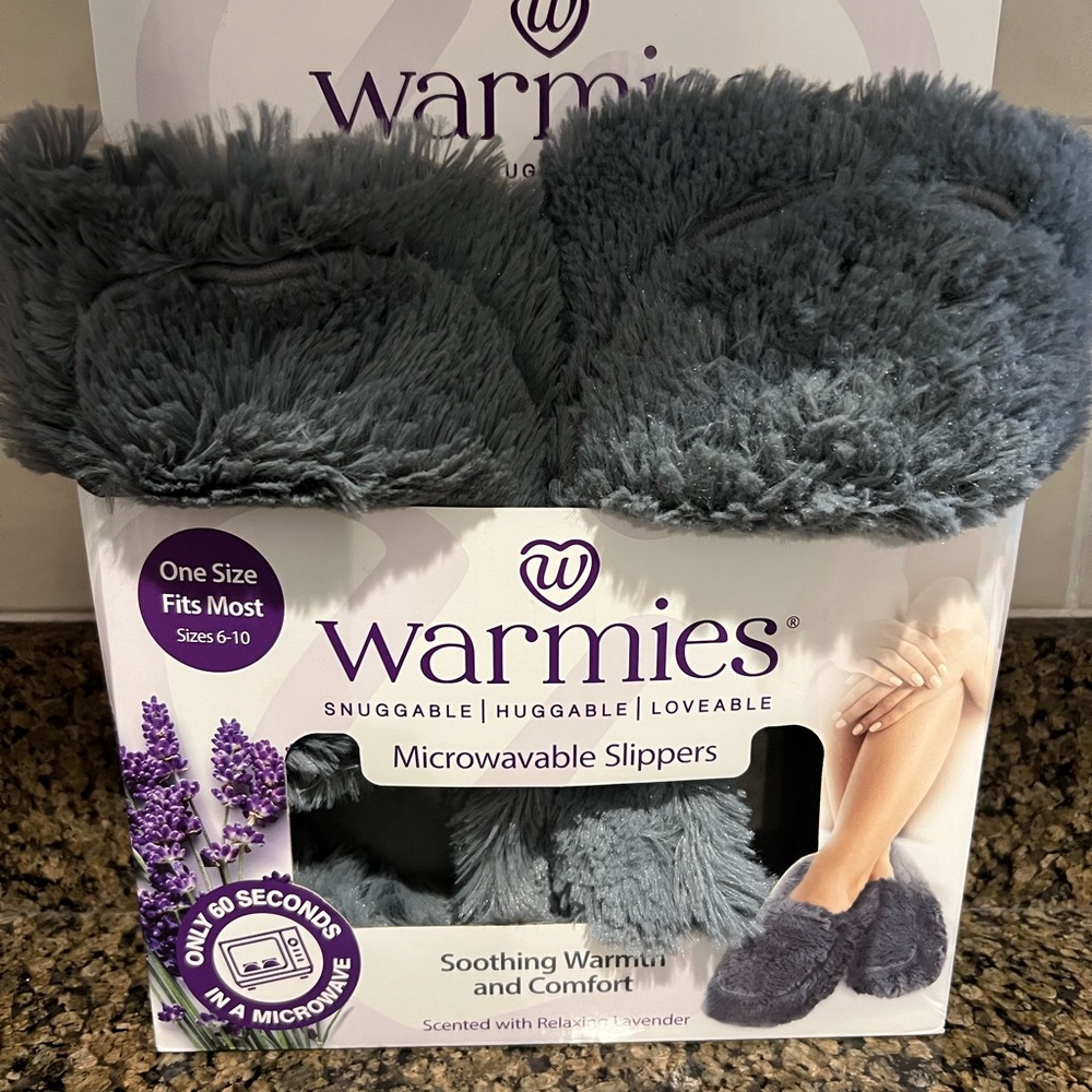 Warmies Microwavable slipper.